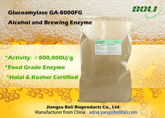 Glucoamylase GA-8000FG ένζυμο παρασκευής για την υψηλή σκόνη βαθμού τροφίμων Concerntration οινοπνεύματος