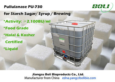 Υψηλό Pullulanase βαθμού ConcentrationFood ένζυμο PU - 730 για τη ζάχαρη 2100 αμύλου BU/μιλ.