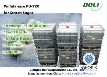 Pullulanase pu-720, 1.400 BU/μιλ. βαθμού τροφίμων ενζυμικό στη βιομηχανία τροφίμων για την παραγωγή του υψηλού σιροπιού γλυκόζης