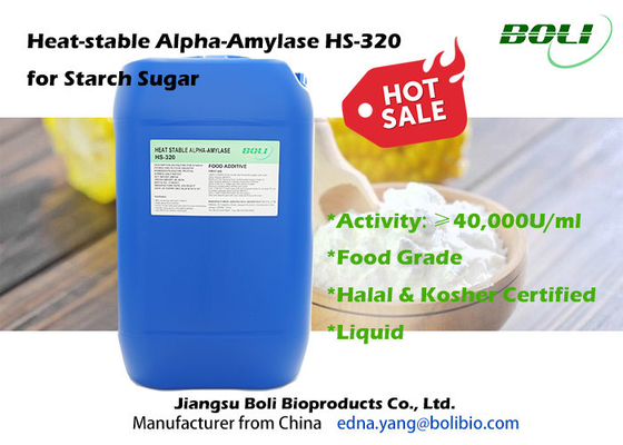 HS-320 άλφα βαθμός ενζυμικών μη ΓΤΟ τροφίμων αμυλάσης για τη ζάχαρη αμύλου