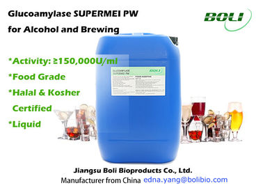 Δραστηριότητα 150.000 U/Glucoamylase υδρολυτικών μιλ. ενζύμων στα οινοπνευματώδη ποτά με υγρή μορφή
